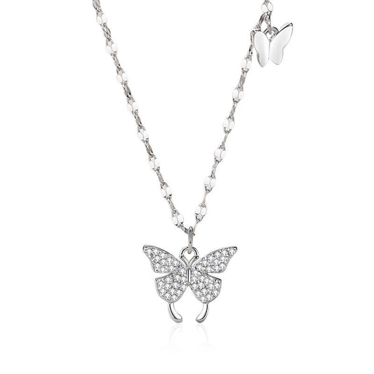 Butterfly Necklace in Pure Sterling Silver – Affordable Luxury Jewelry