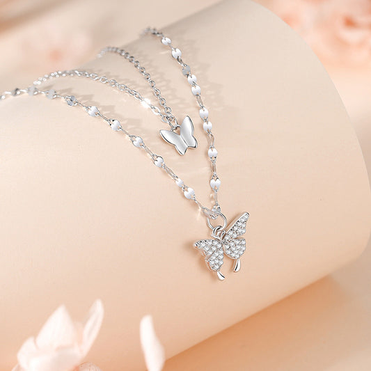 Butterfly Necklace in Pure Sterling Silver – Affordable Luxury Jewelry