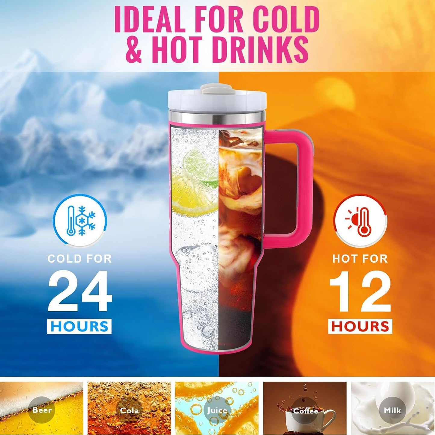 Hot and cold drink tumbler